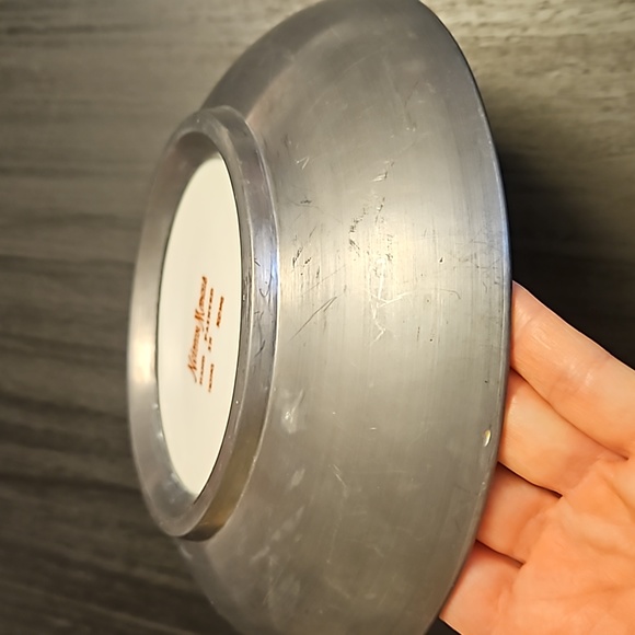 Neiman Marcus Pewter and Porcelain Bowl, Vintage - Picture 12 of 13